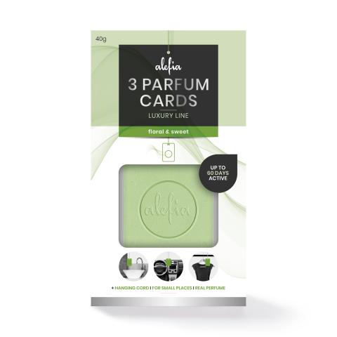 Alefia Luxury Line Parfum Cards Floral & Sweet 3 pcs