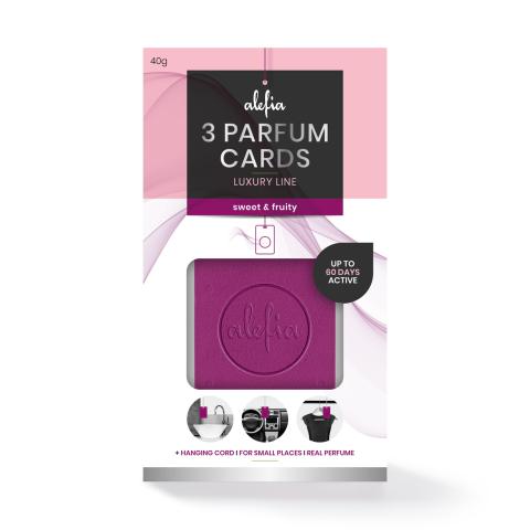 Alefia Luxury Line Parfum Cards Sweet & Fruity 3 pcs