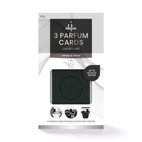 Alefia Luxury Line Parfum Cards Woody & Citrus 3 pcs