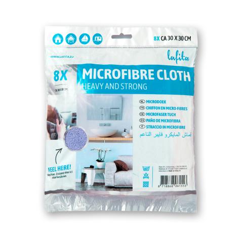 Lafita Microdoeken heavy & strong 30x30cm 8 pcs