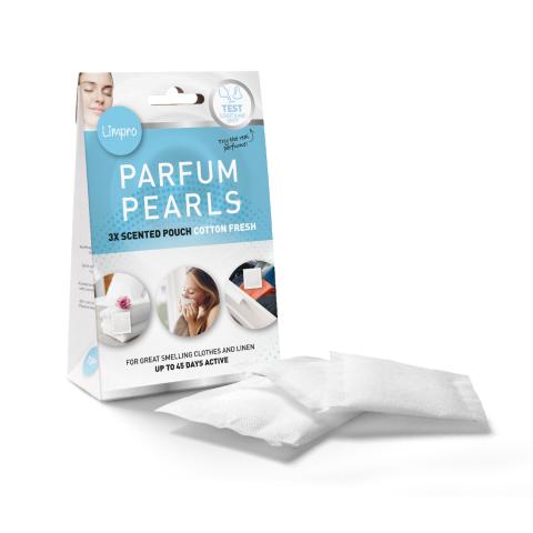 Limpro Parfum Pearls 3x Scented Pouch Cotton Fresh