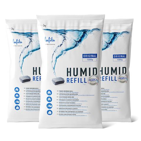 Lafita Vochtvanger Pearls - Navulling 3x 1000 g