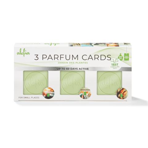 Alefia Parfumkaarten 3er Jardin des Plantes (groen)