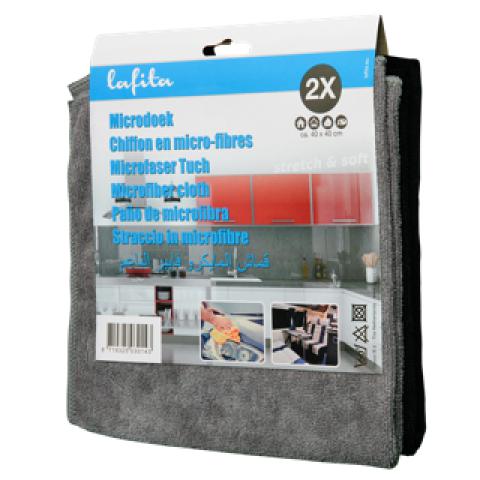 Lafita Microfiber cloth Stretch & Soft 2er