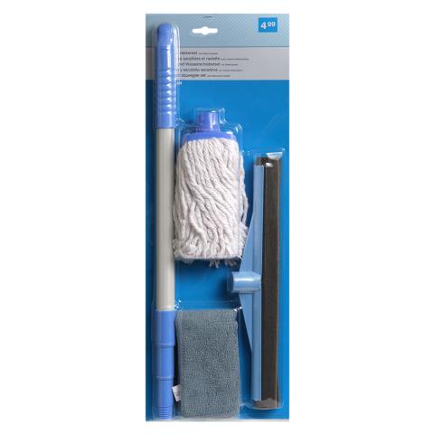 Mop & Trekkerset met telescoopsteel