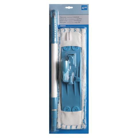 Vloerwisser met telescoopsteel + dweildoek